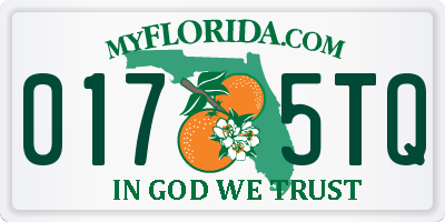 FL license plate 0175TQ