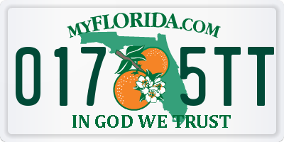 FL license plate 0175TT
