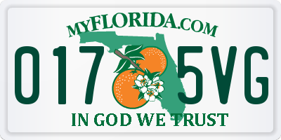 FL license plate 0175VG