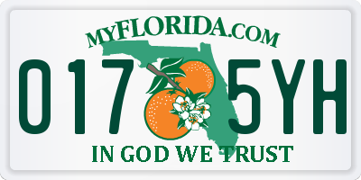 FL license plate 0175YH