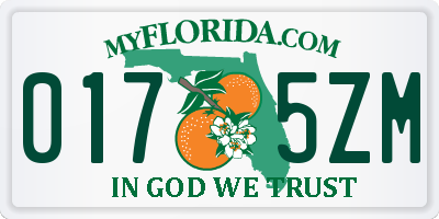 FL license plate 0175ZM