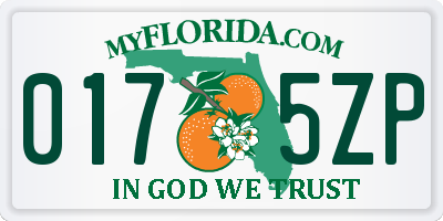 FL license plate 0175ZP