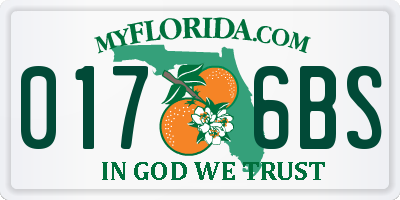 FL license plate 0176BS
