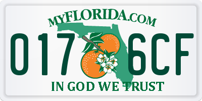 FL license plate 0176CF