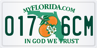 FL license plate 0176CM