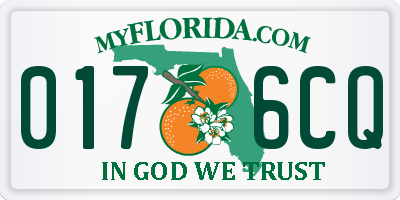 FL license plate 0176CQ