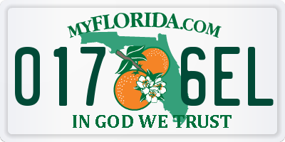 FL license plate 0176EL