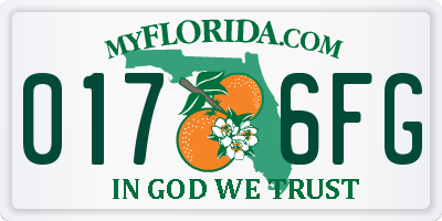 FL license plate 0176FG