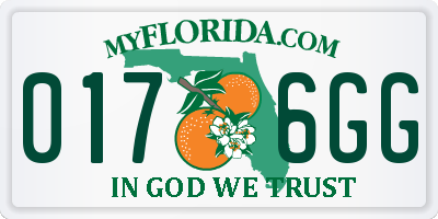 FL license plate 0176GG