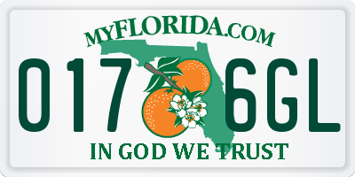 FL license plate 0176GL