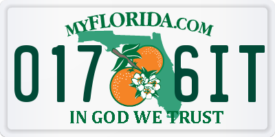 FL license plate 0176IT