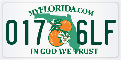 FL license plate 0176LF