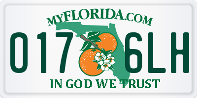 FL license plate 0176LH