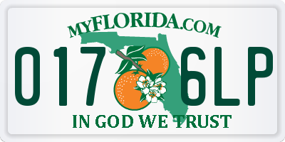FL license plate 0176LP