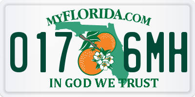 FL license plate 0176MH