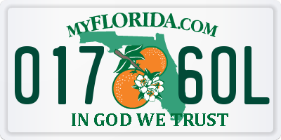 FL license plate 0176OL
