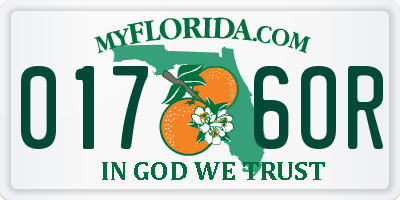 FL license plate 0176OR