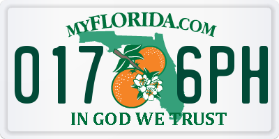FL license plate 0176PH