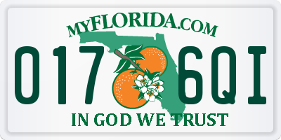FL license plate 0176QI
