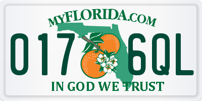 FL license plate 0176QL