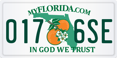 FL license plate 0176SE