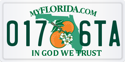 FL license plate 0176TA
