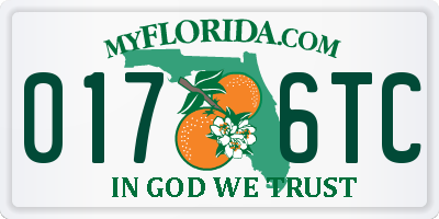 FL license plate 0176TC