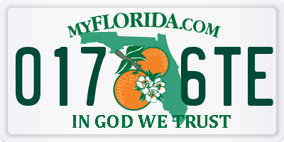 FL license plate 0176TE