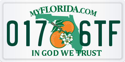 FL license plate 0176TF