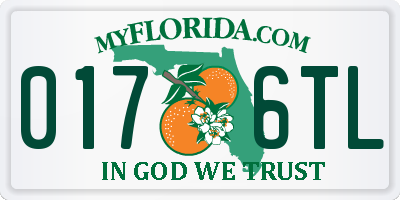 FL license plate 0176TL