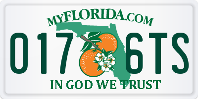 FL license plate 0176TS