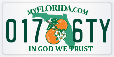 FL license plate 0176TY