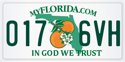 FL license plate 0176VH