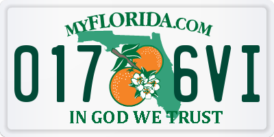 FL license plate 0176VI