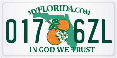 FL license plate 0176ZL