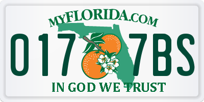FL license plate 0177BS