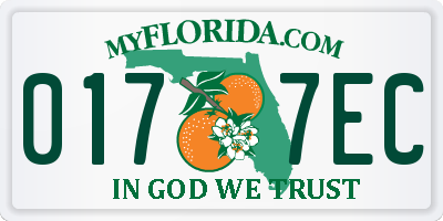 FL license plate 0177EC
