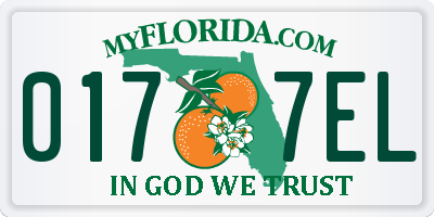 FL license plate 0177EL