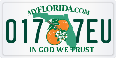 FL license plate 0177EU