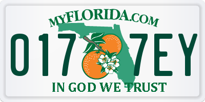 FL license plate 0177EY