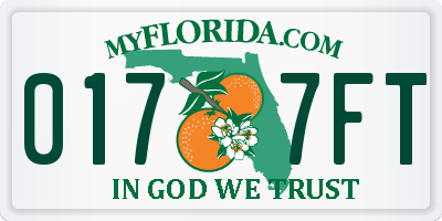 FL license plate 0177FT