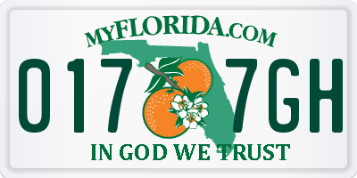 FL license plate 0177GH