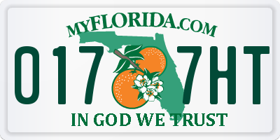 FL license plate 0177HT
