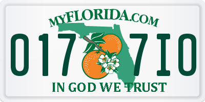 FL license plate 0177IO