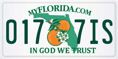 FL license plate 0177IS