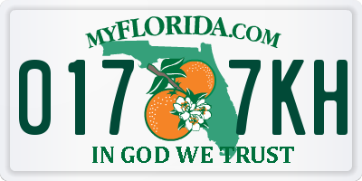 FL license plate 0177KH