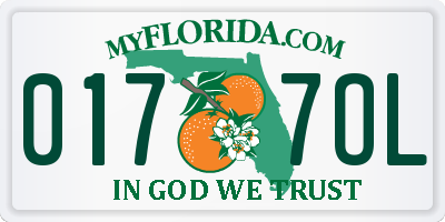 FL license plate 0177OL