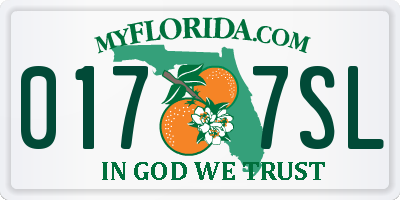 FL license plate 0177SL