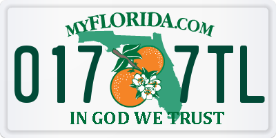 FL license plate 0177TL