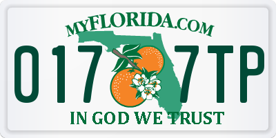 FL license plate 0177TP